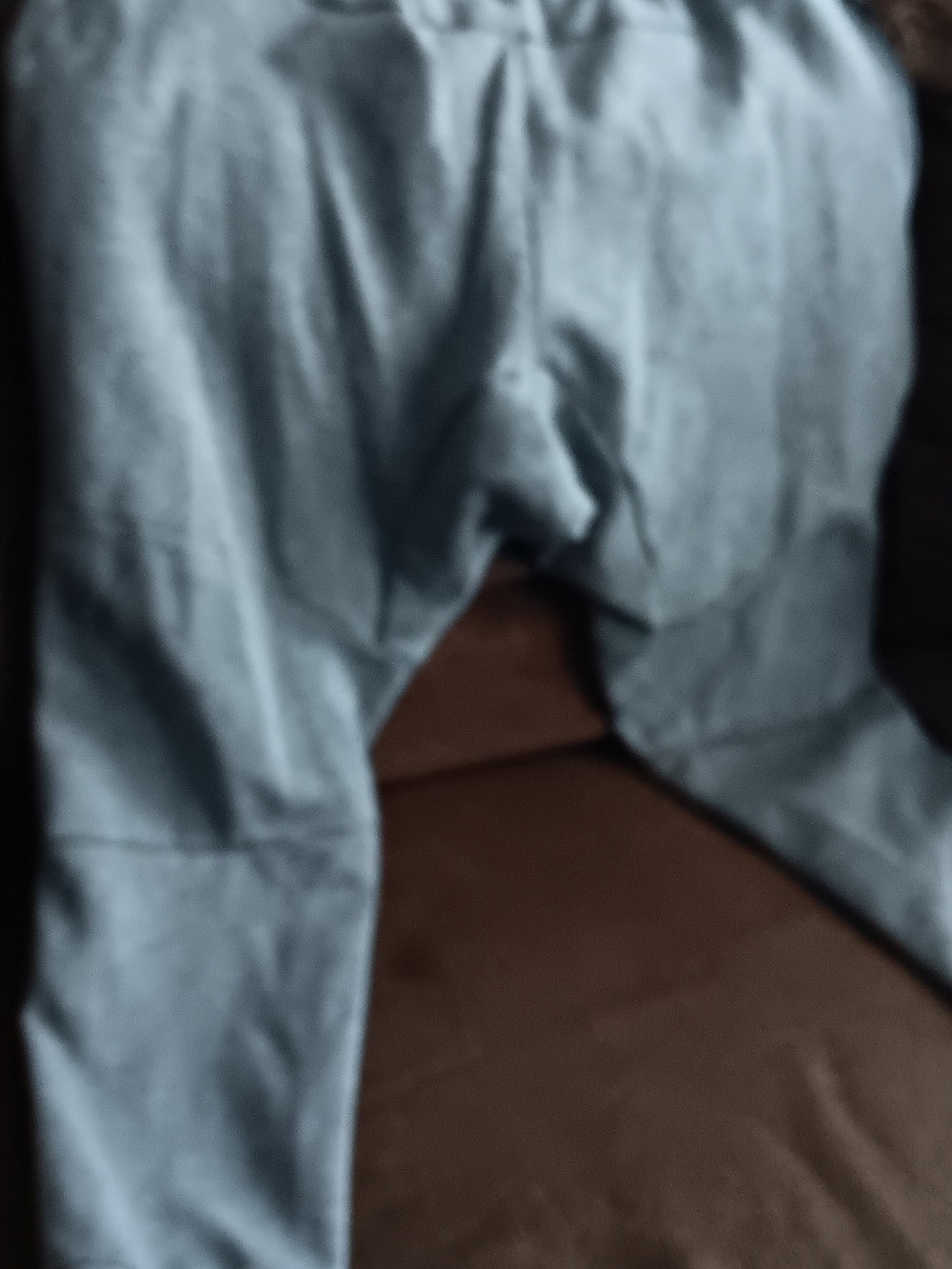 Nike Light Gray Heather Joggers with Black Drawcord - Picture 3 of 4